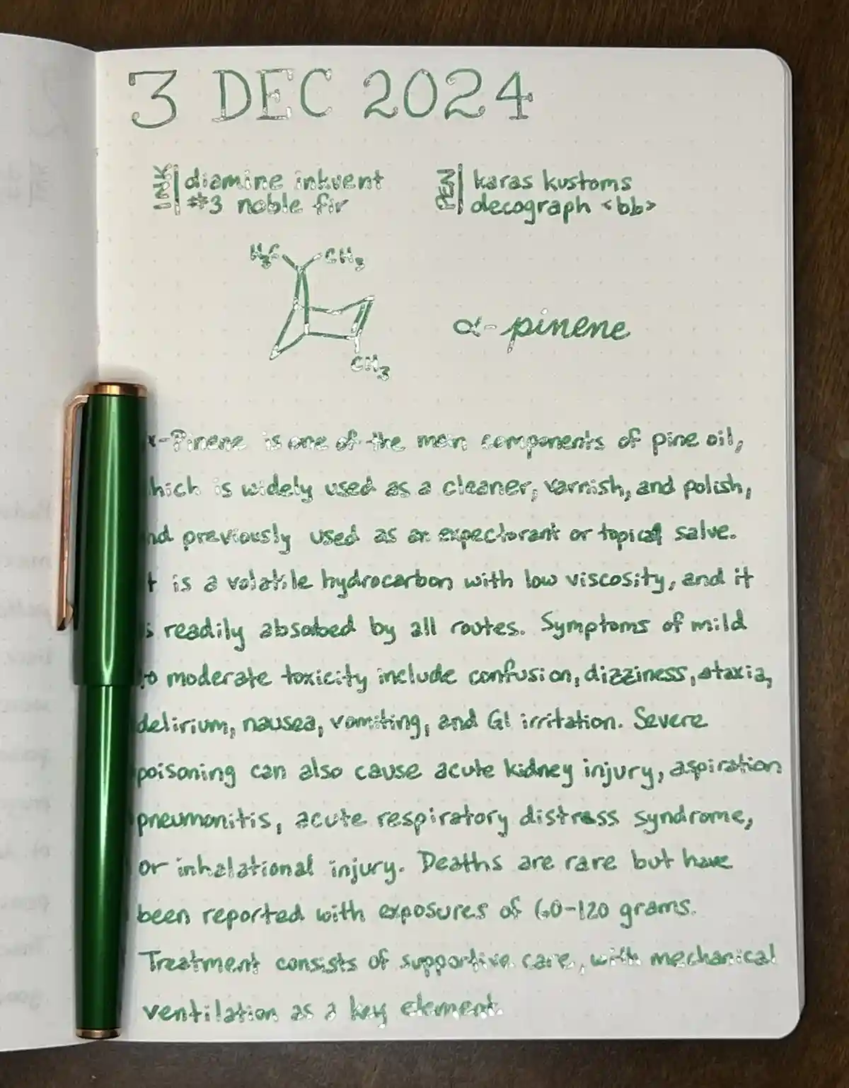 Tox-inkvent 2024 Day 3: Featuring the Noble Fir