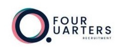 A logo for 'Four Quarters Recruitment' featuring a stylized circular 'Q' with gradient colors and the company name in bold…