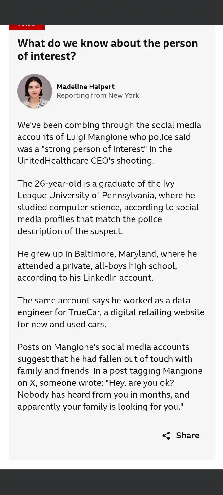 Wow, they really got him. He looks like a bright kid!