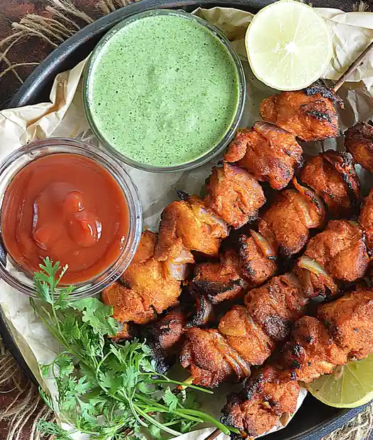 Delicious Kabab and Chutney Combo