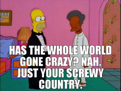 The image shows a three-panel comic strip from The Simpsons featuring Homer Simpson and a Black man in a white tuxedo. In…