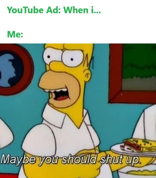 A still image of Homer Simpson from The Simpsons, looking shocked and yelling with his mouth wide open. The image has green…