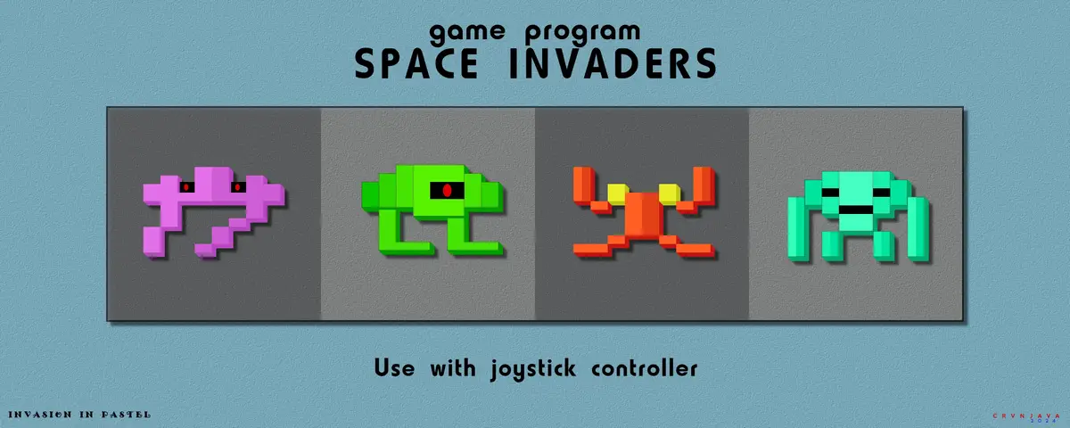 Pastel Invasion: A Colorful Take on Space Invaders