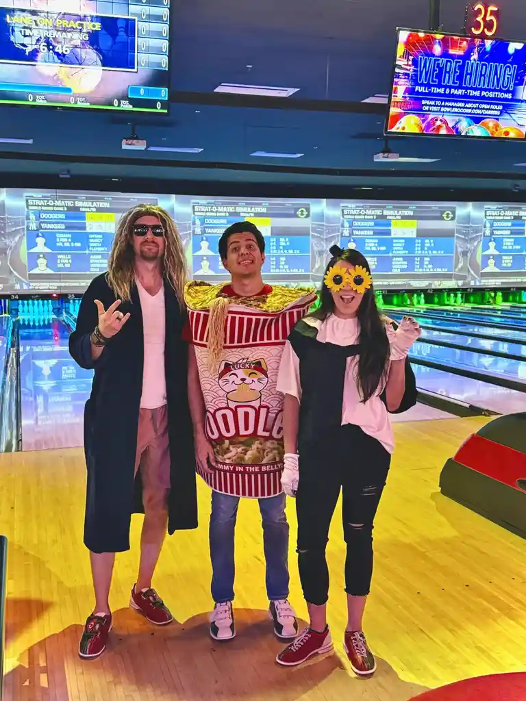 Bowl-A-Ween: Celebrating with My League Group!
