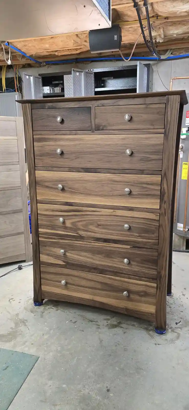 Stunning Black Walnut Chest of Drawers: A Timeless Classic