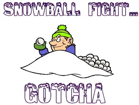 Snowball Fight: Team Pinecone Ready for Action!