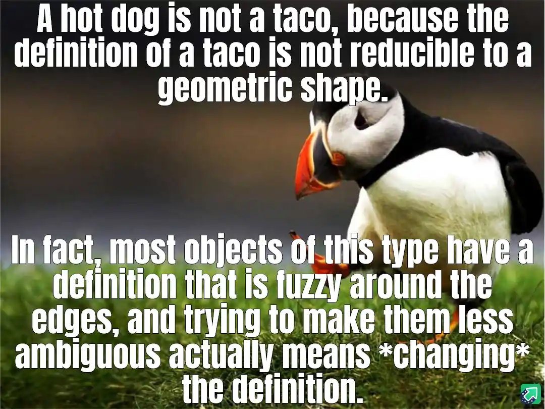 A close-up photo of a puffin standing in grass, looking down with a thoughtful expression. White text is overlaid in two…