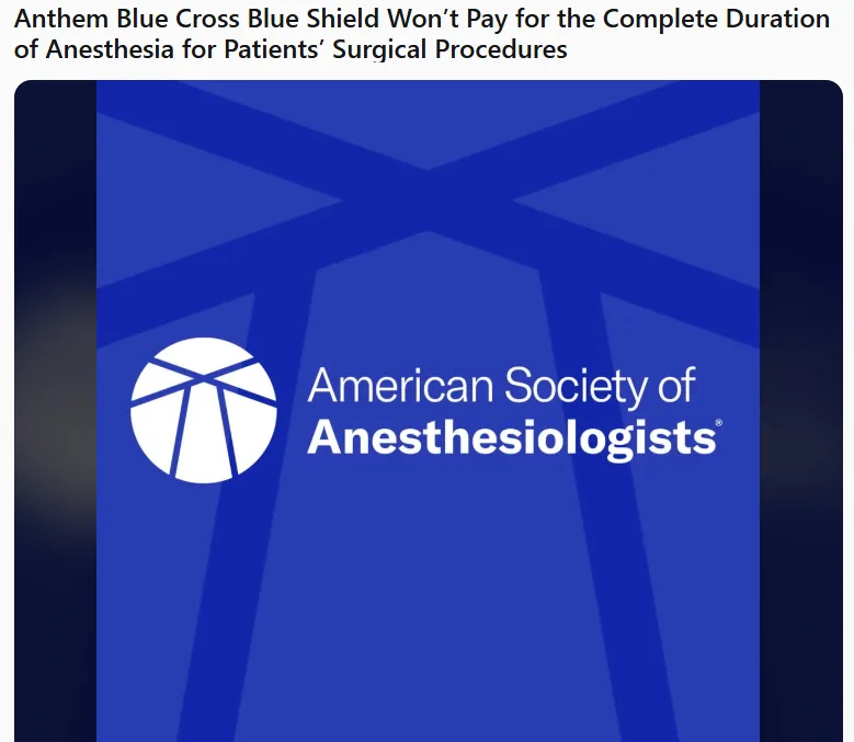 The image displays the official blue background logo of the American Society of Anesthesiologists, featuring its white…