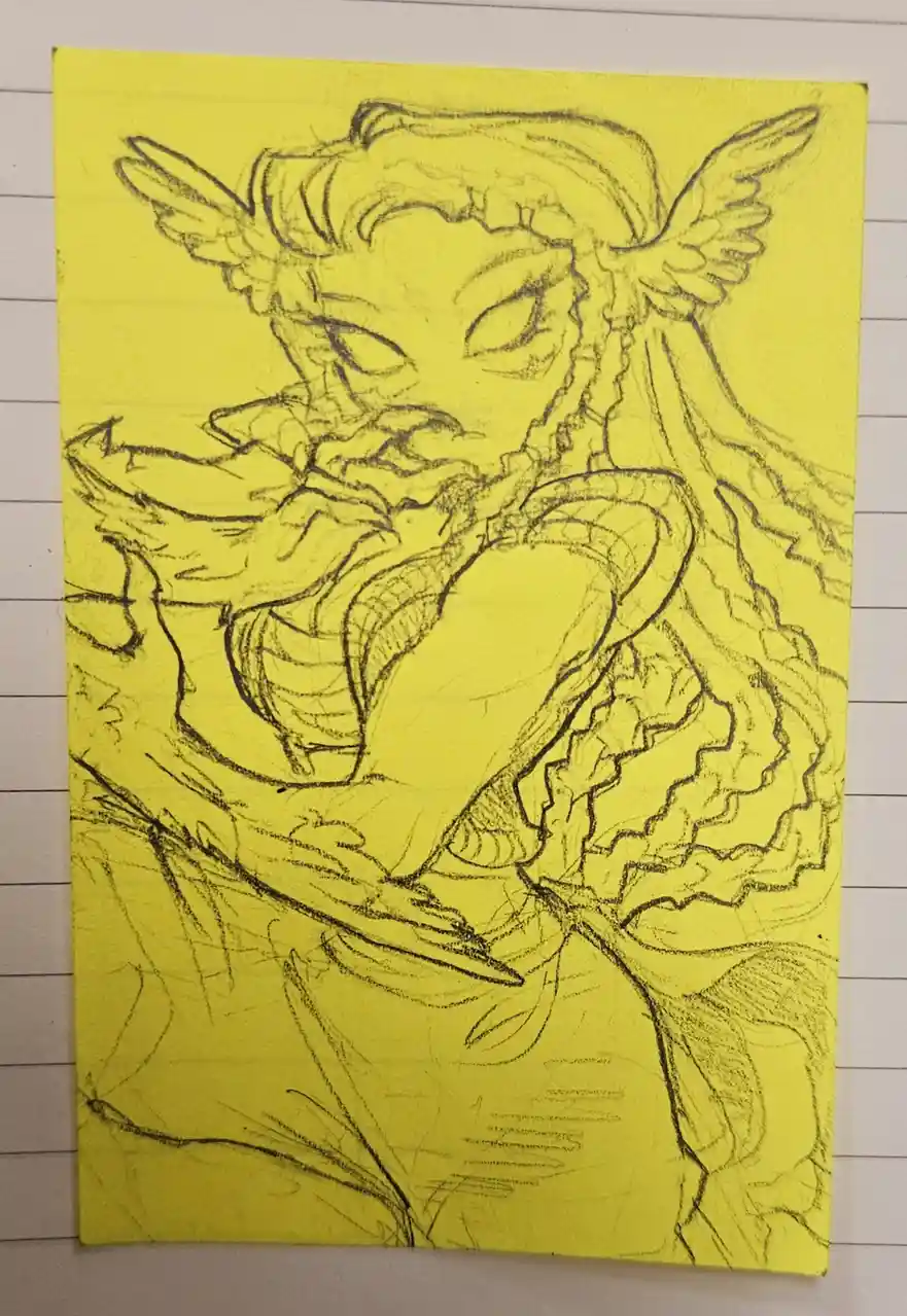 Doodle Adventures: Tiny Pencil Drawings from Class Boredom