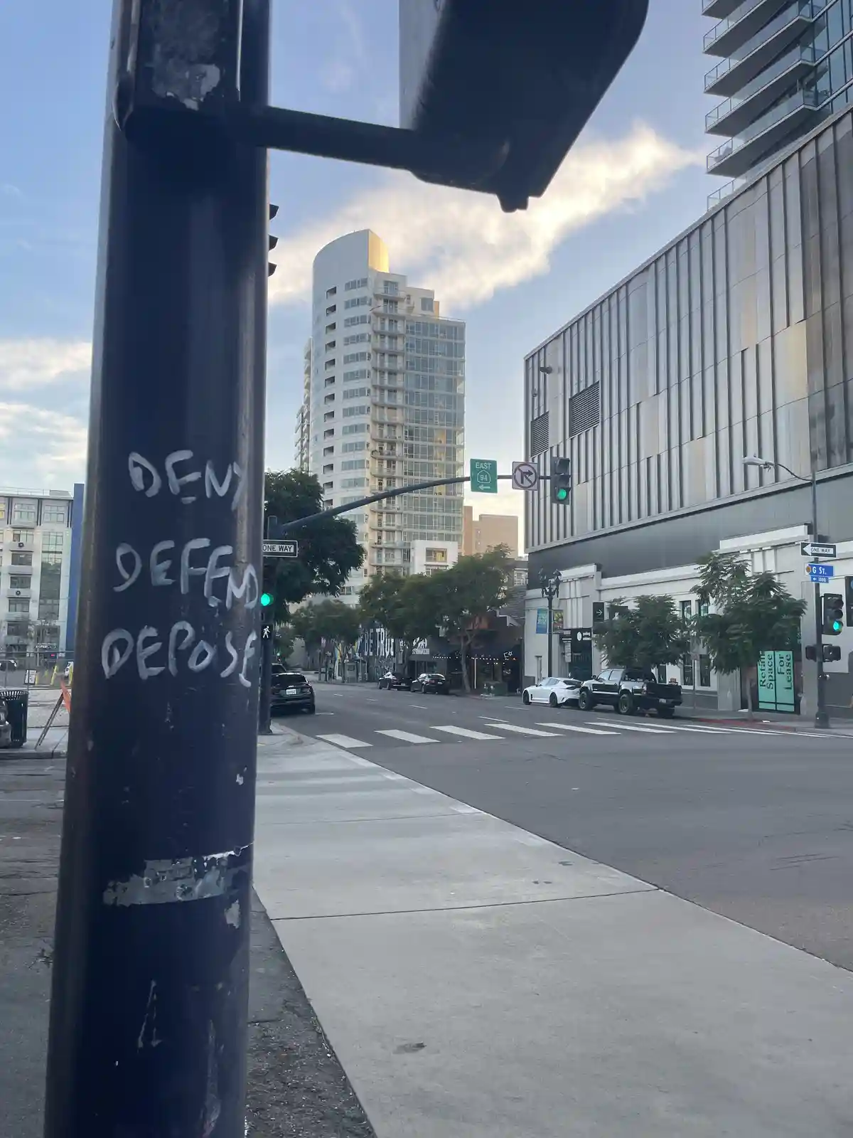 Urban Art: Graffiti on a San Diego Light Post