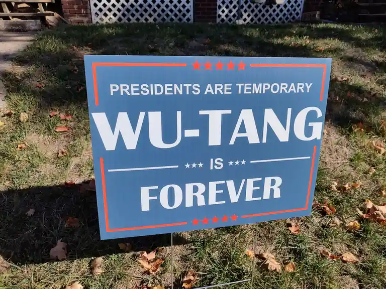 Wu-Tang Clan's Bold Campaign Sign: A Statement to Remember
