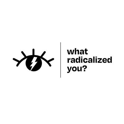 A minimalist black-and-white graphic shows a stylized eye with a lightning bolt inside its pupil, separated by a vertical…
