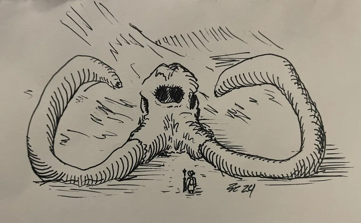 Inktober 2024 Day 28: The Mighty 'Jumbo'